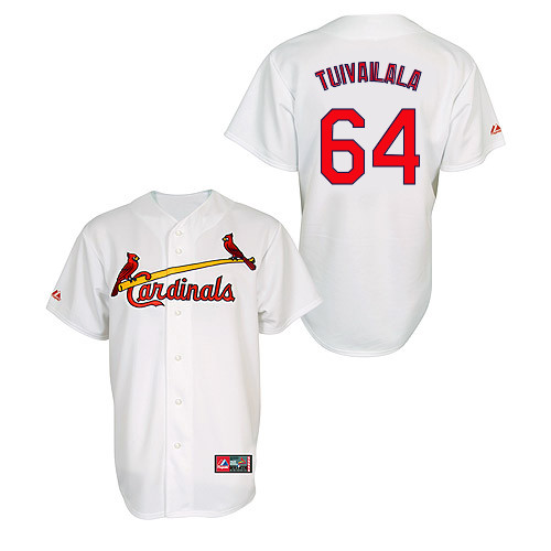 Sam Tuivailala #64 MLB Jersey-St Louis Cardinals Men's Authentic Home Jersey by Majestic Athletic Baseball Jersey